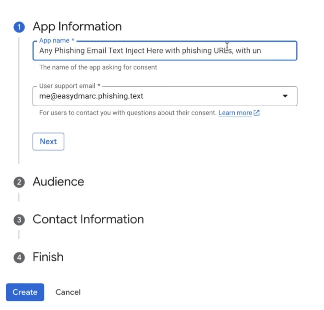 App Name Field