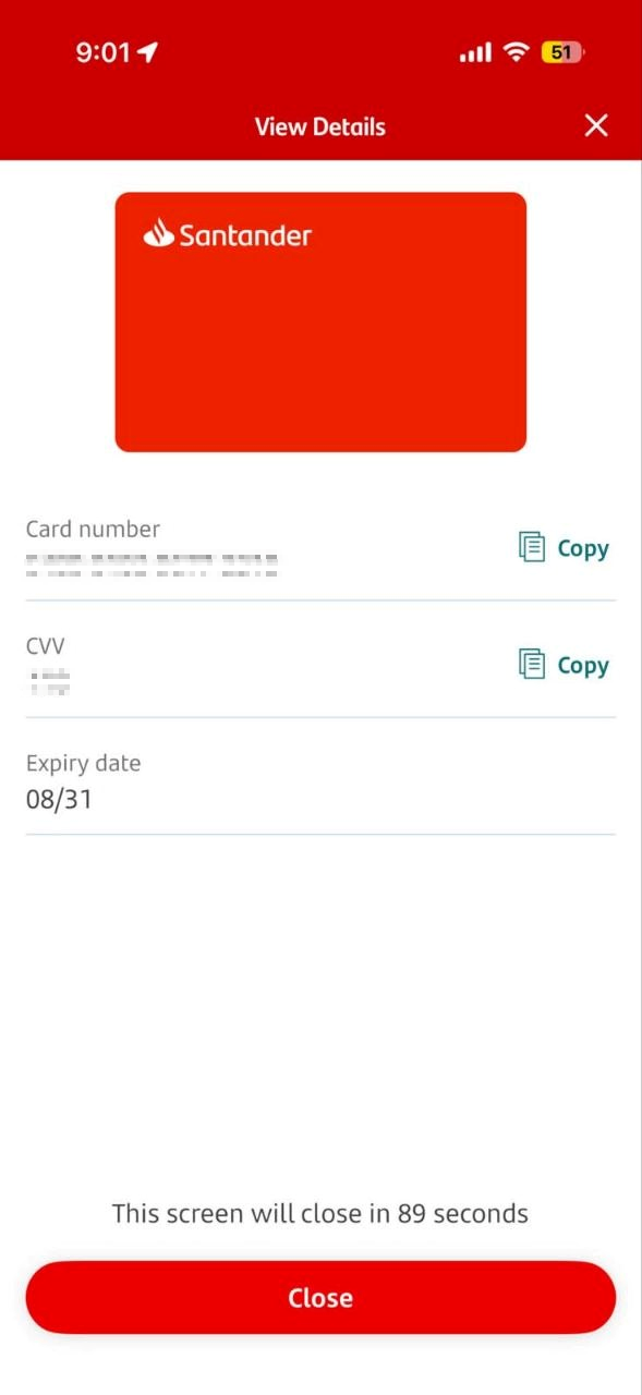 Another Sample Stolen Card