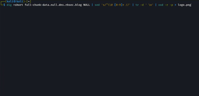Fetching Image Using Linux Dig Command